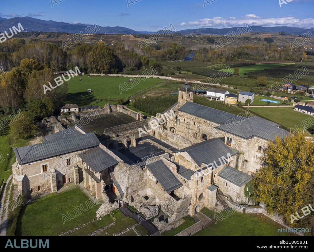 Monastery of Santa María de Carracedo, 10th century, Carracedo del Monasterio, El Bierzo region, Castile and Leon, Spain.