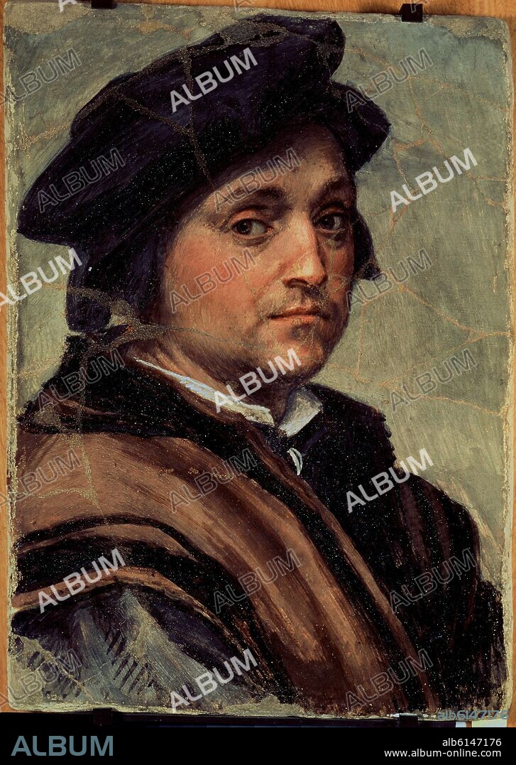 ANDREA DEL SARTO. AUTORRETRATO - SIGLO XVI - MANIERISMO ITALIANO.