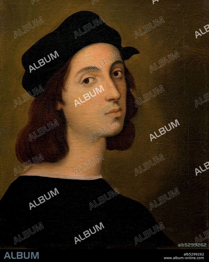 Jean-Auguste-Dominique Ingres 1780-1867. Autoportrait de Raphaël. 1820-1824. oil painting on canvas cm 43 x 34.