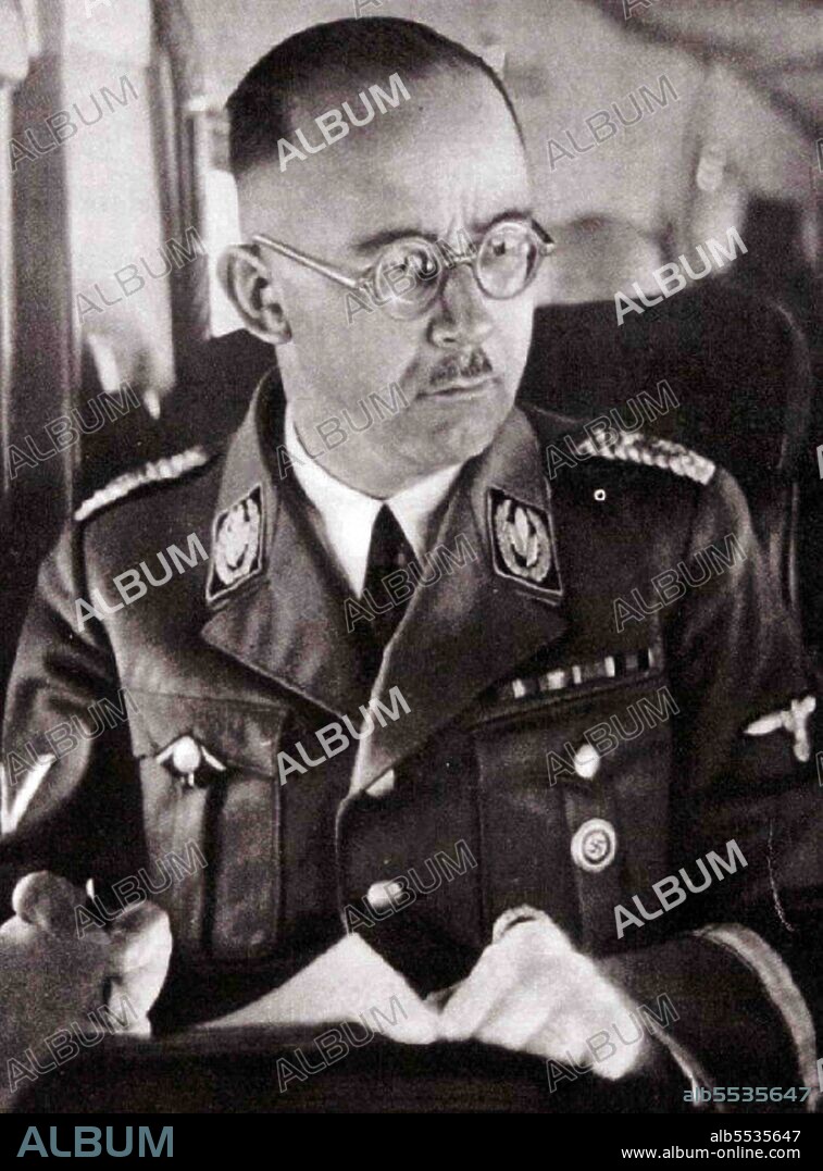 Heinrich Luitpold Himmler (1900 – 1945) Reichsfuhrer of the Schutzstaffel (SS), and a leading member of the Nazi Party (NSDAP) of Germany. Himmler was one of the most powerful men in Nazi Germany and a main architect of the Holocaust.