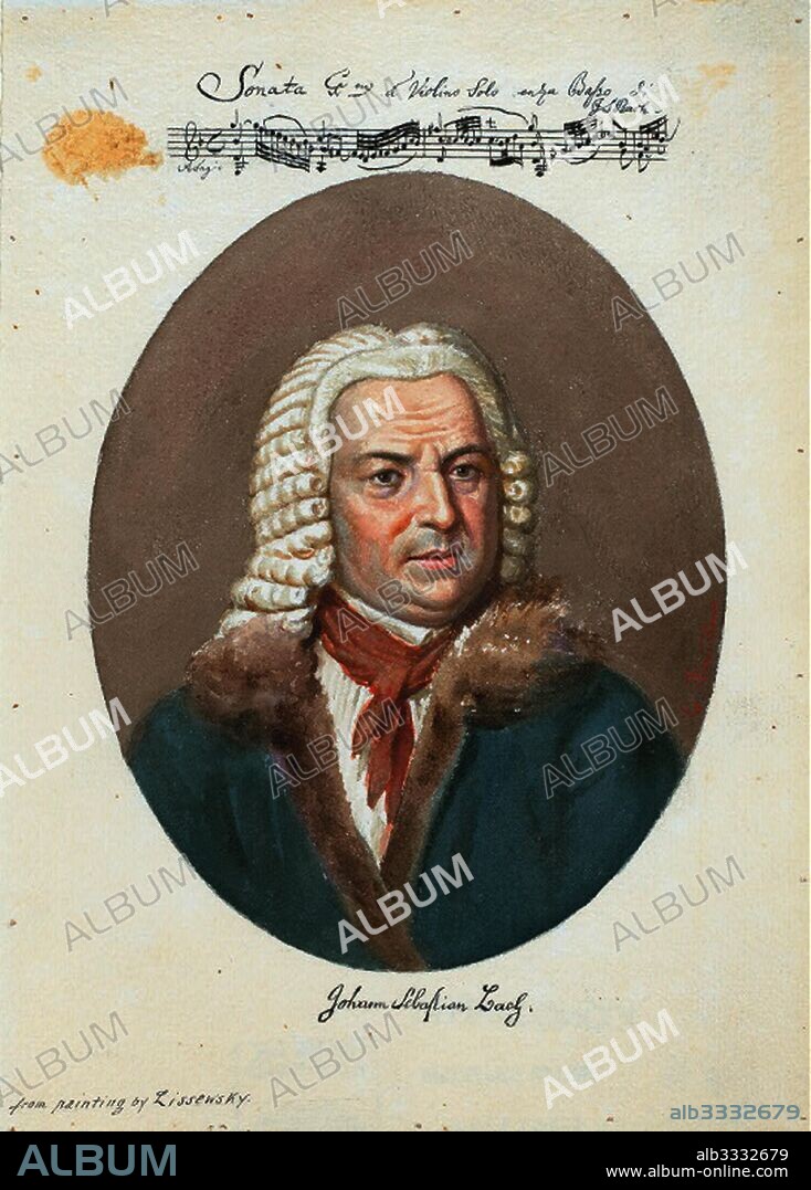 CHRISTIAN FRIEDRICH REINHOLD LISIEWSKI. Portrait of Johann Sebastian Bach.