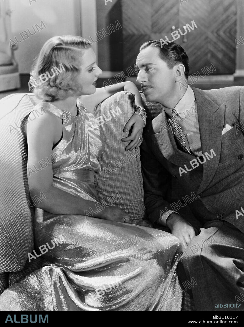 JEAN ARTHUR et WILLIAM POWELL dans THE EX-MRS. BRADFORD, 1936, réalisé par STEPHEN ROBERTS. Copyright RKO.