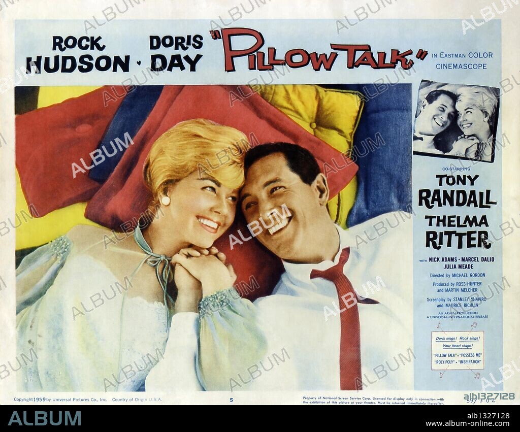 Poster of PILLOW TALK, 1959, directed by MICHAEL GORDON. Copyright UNIVERSAL PICTURES.