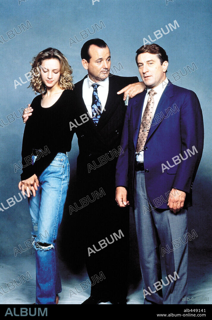 BILL MURRAY, ROBERT DE NIRO and UMA THURMAN in MAD DOG AND GLORY, 1993, directed by JOHN MCNAUGHTON. Copyright UNIVERSAL PICTURES / DEMARCHELIER, PATRICK.