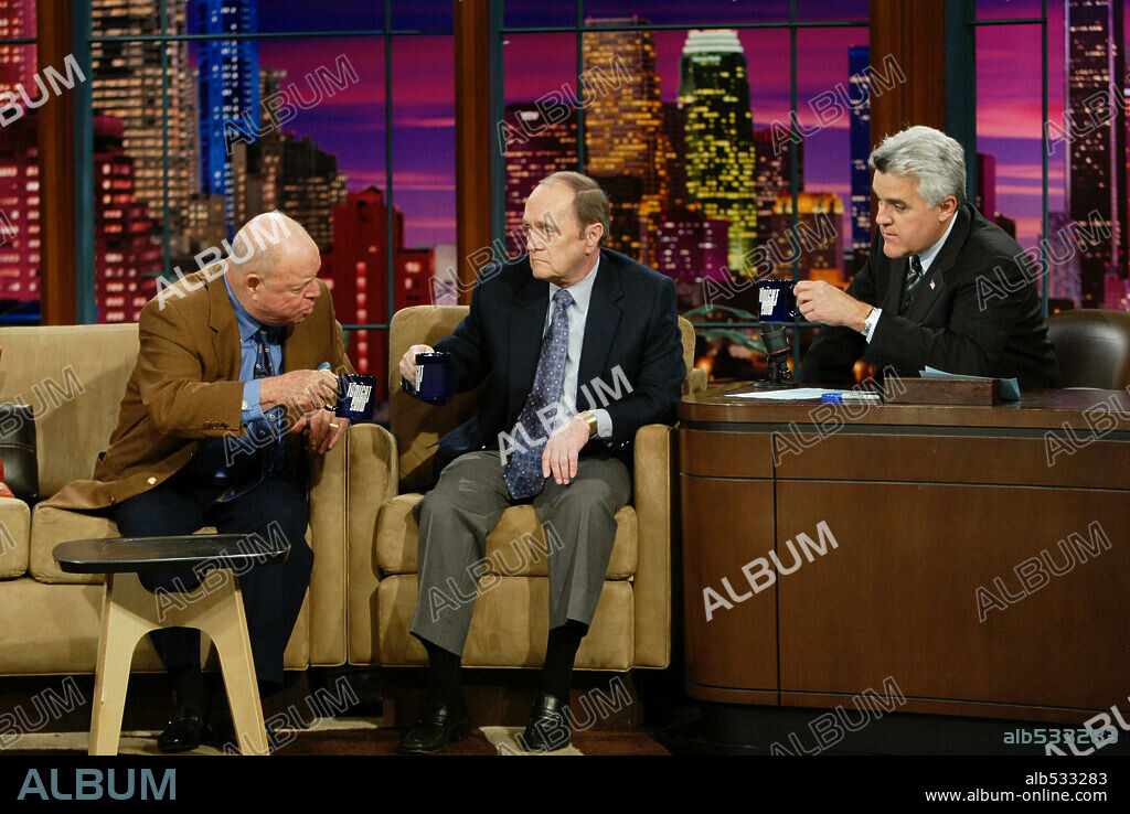 Jan 24, 2005; Hollywood, CA, USA; (l-r) DON RICKLES, BOB NEWHART and JAY LENO on the 'Tonight Show With Jay Leno.'Mandatory Credit: Photo by Paul Drinkwater/NBC Universal/Entertainment Pictures.(©) Copyright 2005 by Courtesy of NBC. 24/01/2005