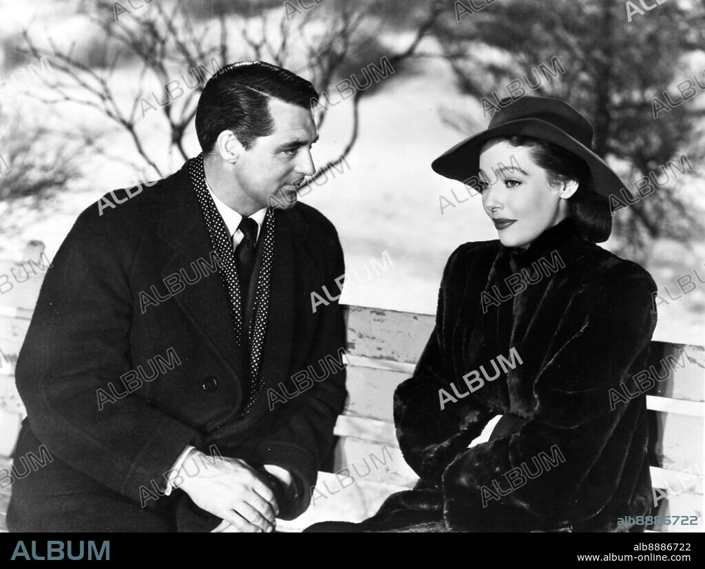CARY GRANT y LORETTA YOUNG en LA MUJER DEL OBISPO, 1947 (THE BISHOP'S WIFE), dirigida por HENRY KOSTER. Copyright RKO.