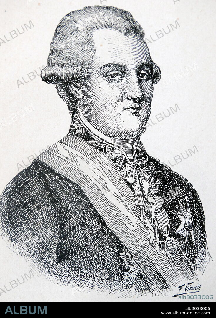 Portrait of Juan Vicente de Güemes, 2nd Count of Revillagigedo (1740-1799) a Spanish military officer and viceroy of New Spain. Dated 18th Century.