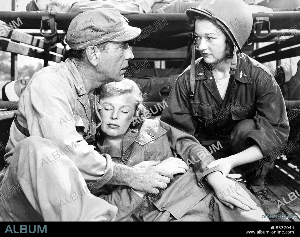 HUMPHREY BOGART and JUNE ALLYSON in BATTLE CIRCUS, 1953, directed by RICHARD BROOKS. Copyright M.G.M.