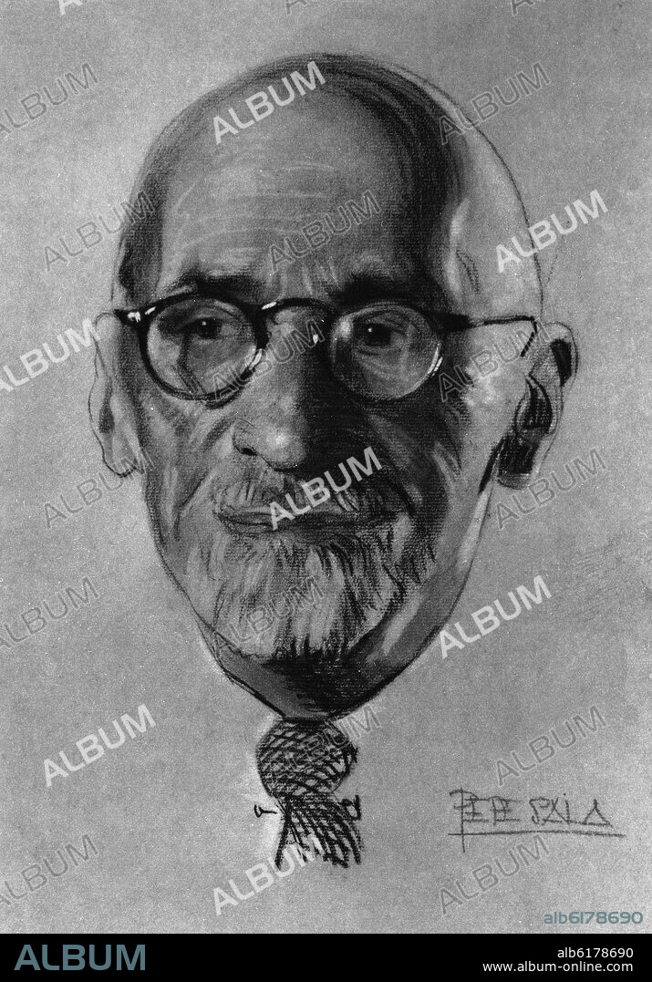 PEPE SALA. JACINTO BENAVENTE (1866-1954) - NOBEL DE LITERATURA - GENERACION 98 - 1922.