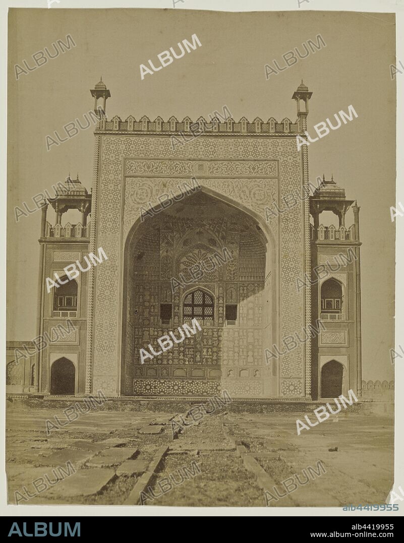Tomb of Akbar the Great, Sikandra, Unknown, Agra, Uttar Pradesh, India, about 1865–1885, Albumen silver print, 27.7 × 21.7 cm (10 7/8 × 8 9/16 in.).