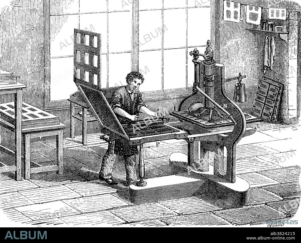 Around 1800 Charles Stanhope, 3rd Earl Stanhope, built the first printing press entirely out of iron. The increased rigidity resulting from the iron, rather than wood construction, further improved the efficiency of the press. Output increased only modestly, from an average of 200 sheets per hour on a wooden hand press to around 250 sheets per hour printing on both sides of the paper on a Stanhope press, with two men working the press. He did not patent his press, and the precise year of its origin is unknown. The earliest surviving example is dated 1804. Early models had straight side frames which were prone to breaking due to the immense pressure that could be exerted. These castings were changed in about 1806 to the heavier rounded style. In this form the press continued to be manufactured into the mid 19th century, and remained in use to a limited extent into the late 19th century.