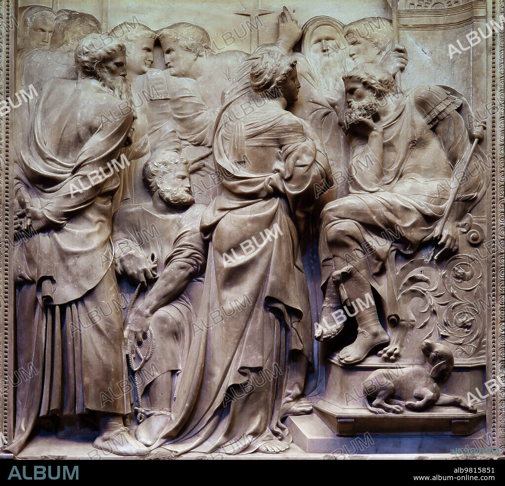 BARTOLOMÉ ORDÓÑEZ. Bartolomé Ordóñez, Martirio de Santa Eulalia, 1519. Trascoro Catedral de Barcelona.