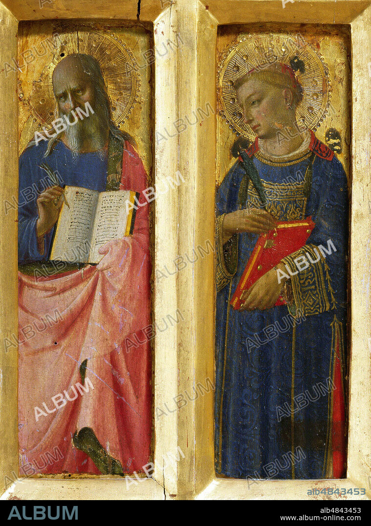 FRA ANGELICO. Saint John the Evangelist and Saint Stephen (From the Perugia Altarpiece).