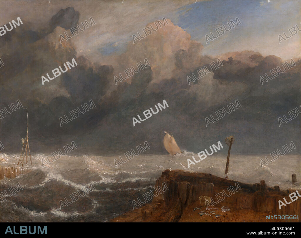 JOSEPH MALLORD WILLIAM TURNER. Port Ruysdael, between 1826 and 1827. A tribute to Dutch Golden Age painter Jacob van Ruisdael.