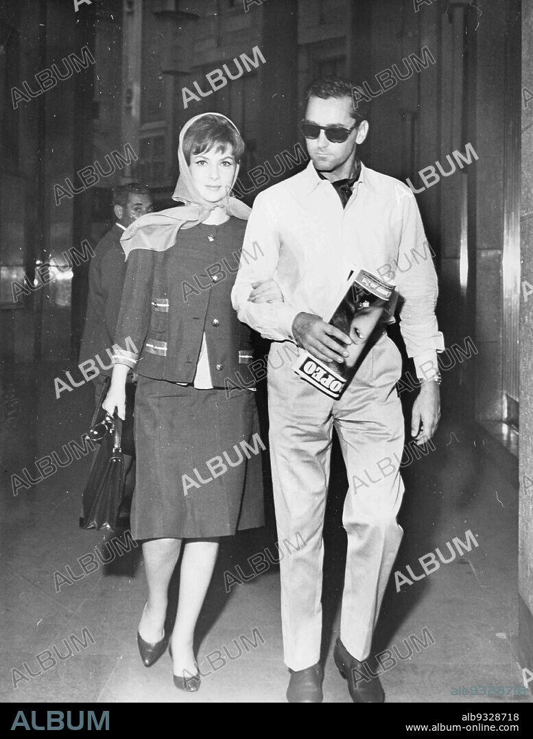 Gina Lollobrigida and Milko Skofic, Milan 1961.