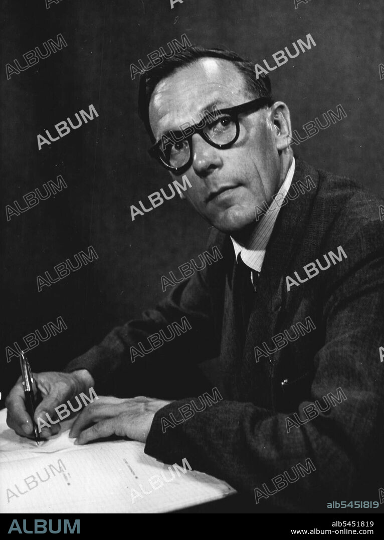 British Politicians: Albert E. Oram, M.P. -- Labour and Co-operative Member of Parliament for East Ham South. A Co-operative Party research officer, he served with the Royal Artillery during the last war. September 21, 1955. (Photo by R.S. Martin, Camera Press).