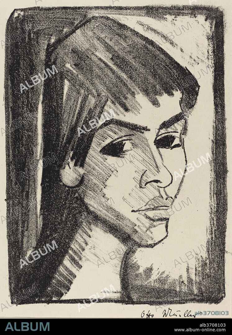 OTTO MüLLER. Irene Altman. Dated: 1921/1922. Medium: lithograph.