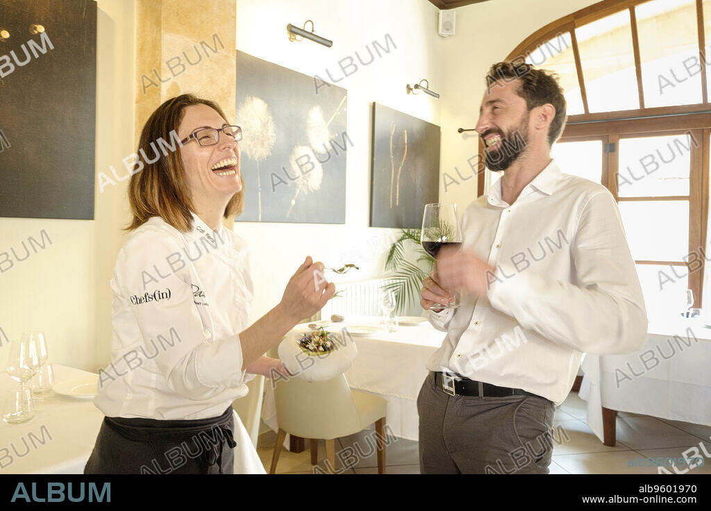 Caterina Pieras y David Ribas, Restaurante y petit Hotel Daica, Llubí, Mallorca, balearic islands, spain.