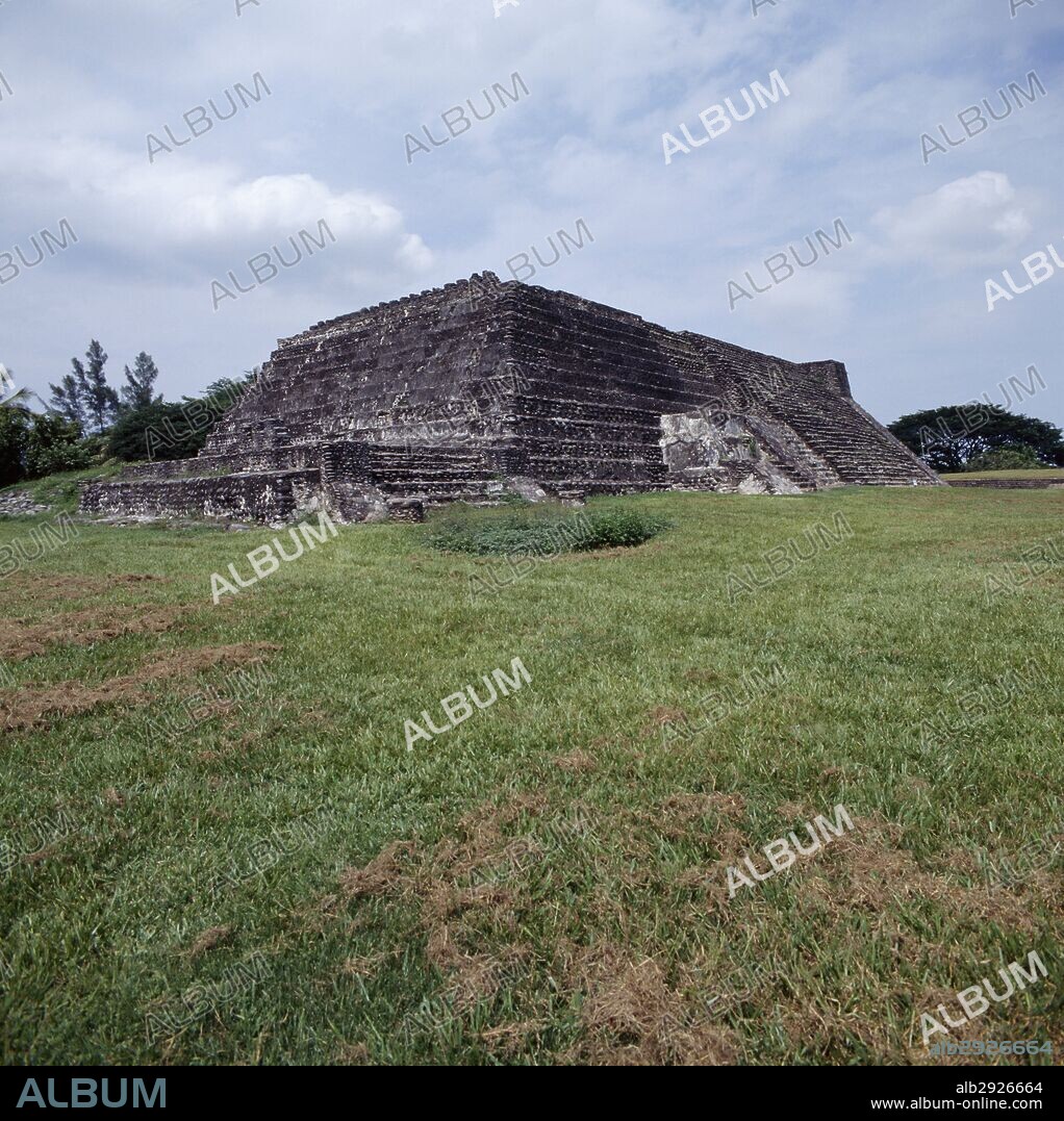 The Great Pyramid, Cempoala or Zempoala, Veracruz, Mexico. Totonac civilisation, 13th-16th century.