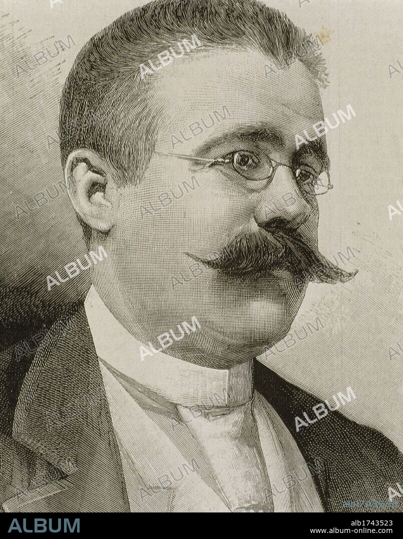 ARTE S. XIX. ESPAÑA. BELLVER Y RAMON, Ricardo (Madrid,1845-Madrid, 1924). Escultor español. Estaba influido por las tendencias historicistas y realistas. Esculpió monumentos conmemorativos, sepulcros e imágenes religiosas. Grabado.
