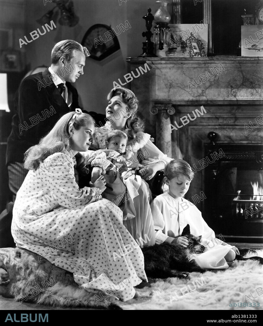 JOAN FONTAINE, JOHN LUND and MONA FREEMAN in DARLING, HOW COULD YOU, 1951, directed by MITCHELL LEISEN. Copyright PARAMOUNT PICTURES.