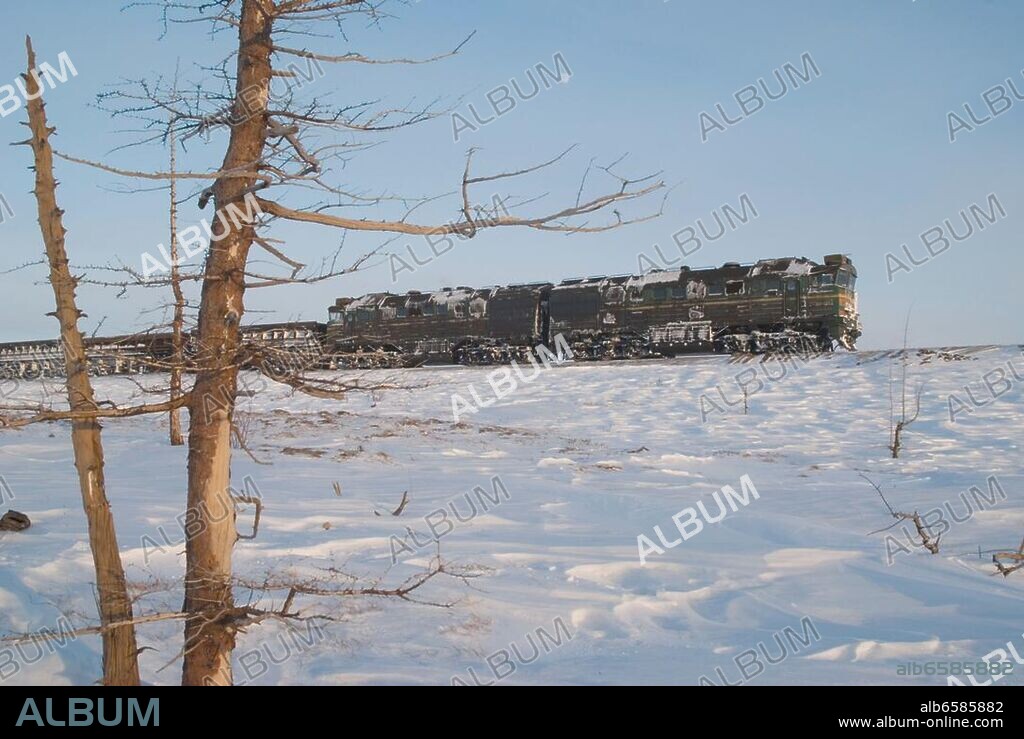 Russland, Sibirien, Region Krasnojarsk, die nordlichste Eisenbahn der Welt.