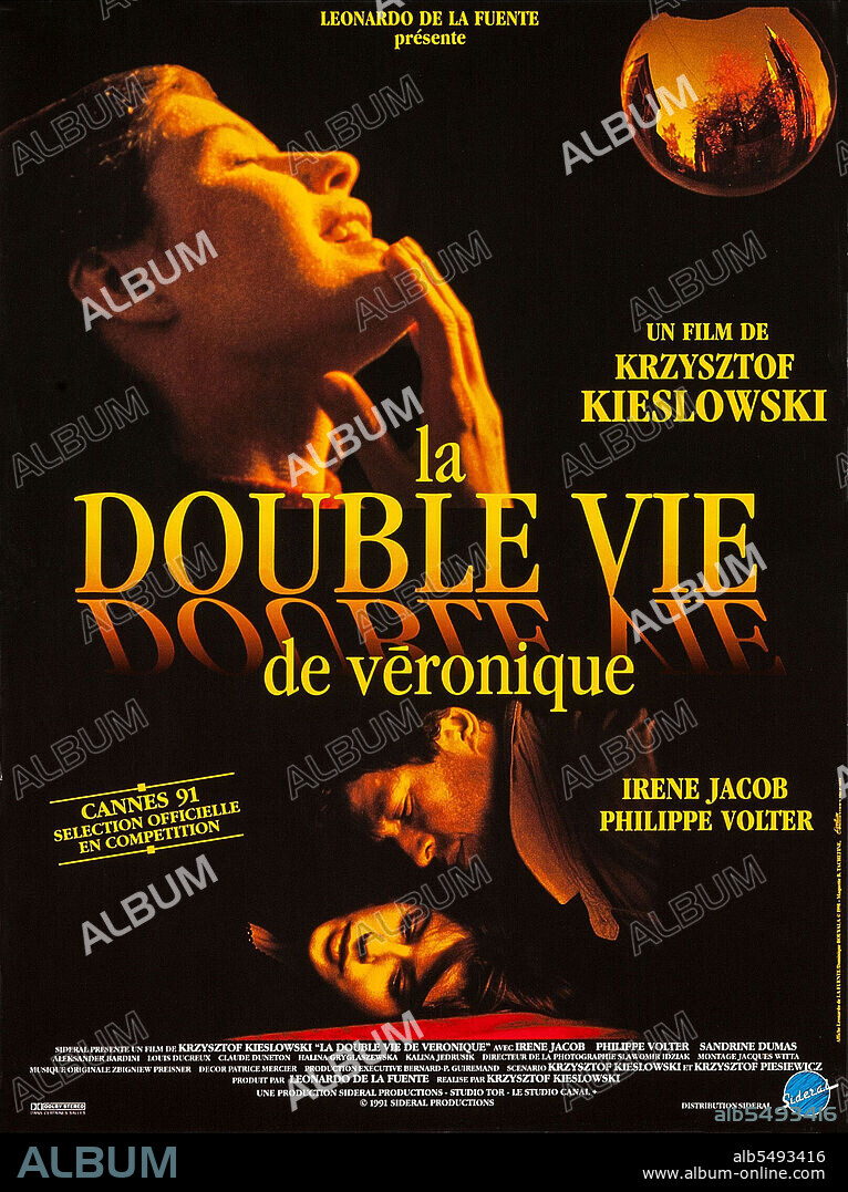 Poster de LA DOBLE VIDA DE VERÓNICA, 1991 (LA DOUBLE VIE DE VERONIQUE), dirigida por KRZYSZTOF KIESLOWSKI. Copyright Sidéral Productions/Canal+/Norsk FilmZespol Filmowy "Tor".