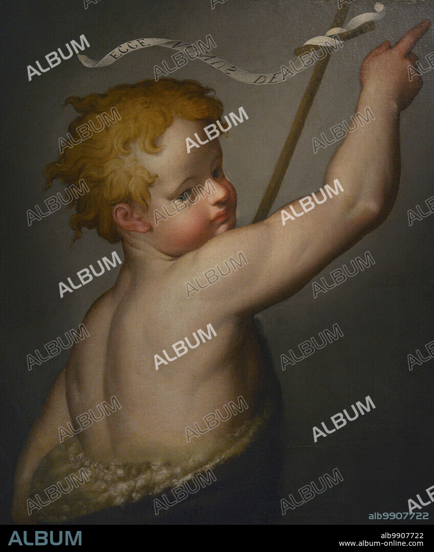 BERNARDINO CAMPI (1522-1591). ITALIAN PAINTER.. Bernardino Campi (1522-1591). Pintor italiano. San Giovannino. Oleo sobre lienzo, h. 1550. Museo Cívico Ala Ponzone. Cremona. Lombardía. Italia.