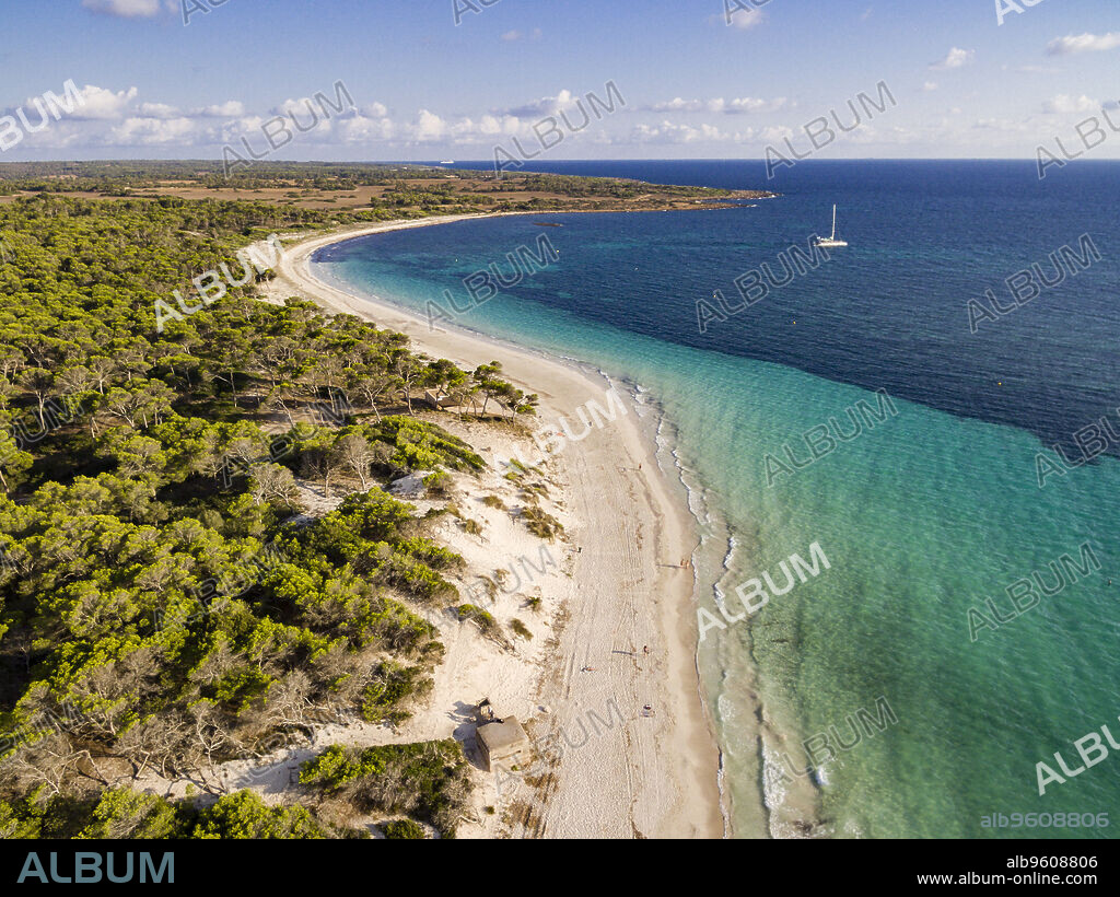 Es Carbo beach, Ses Salines, Mallorca, balearic islands, spain, europe.
