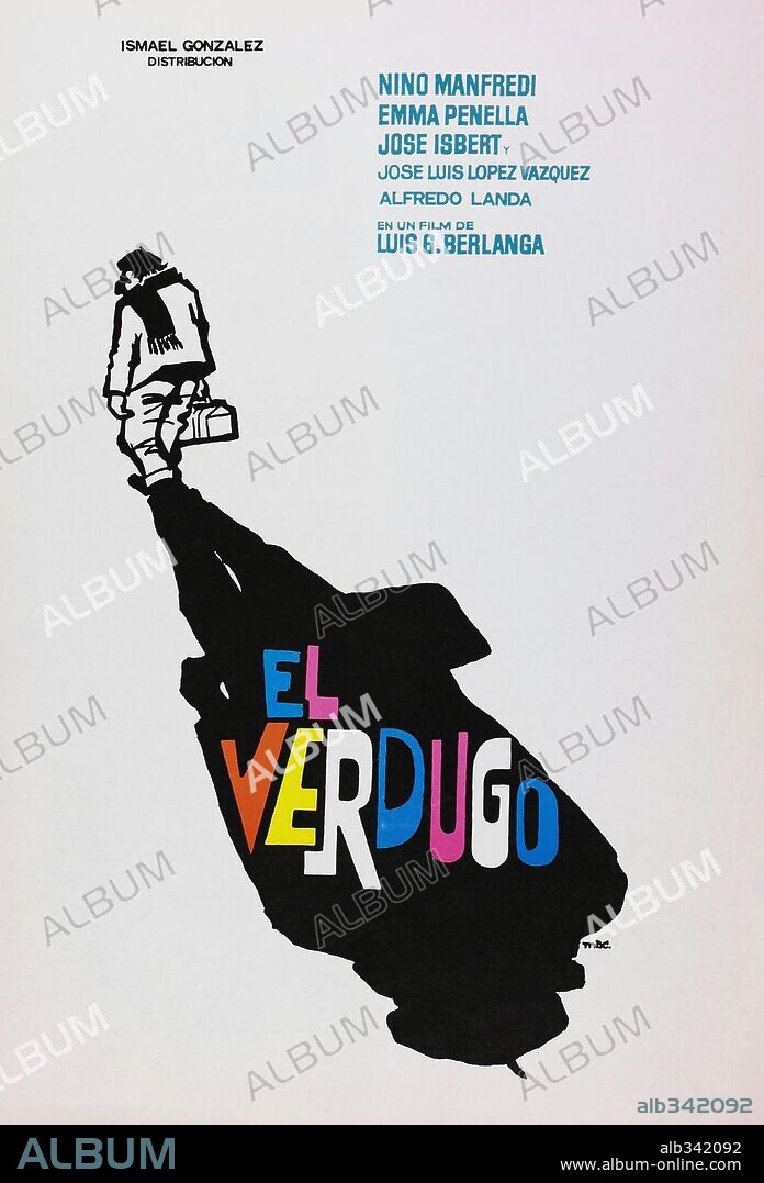 Affiche de EL VERDUGO, 1963, réalisé par LUIS GARCIA BERLANGA. Copyright INTER LAGAR.