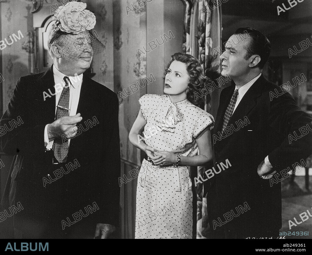 CHARLES BOYER, CHARLES COBURN and IRENE DUNNE in TOGETHER AGAIN, 1944, directed by CHARLES VIDOR. Copyright COLUMBIA PICTURES.