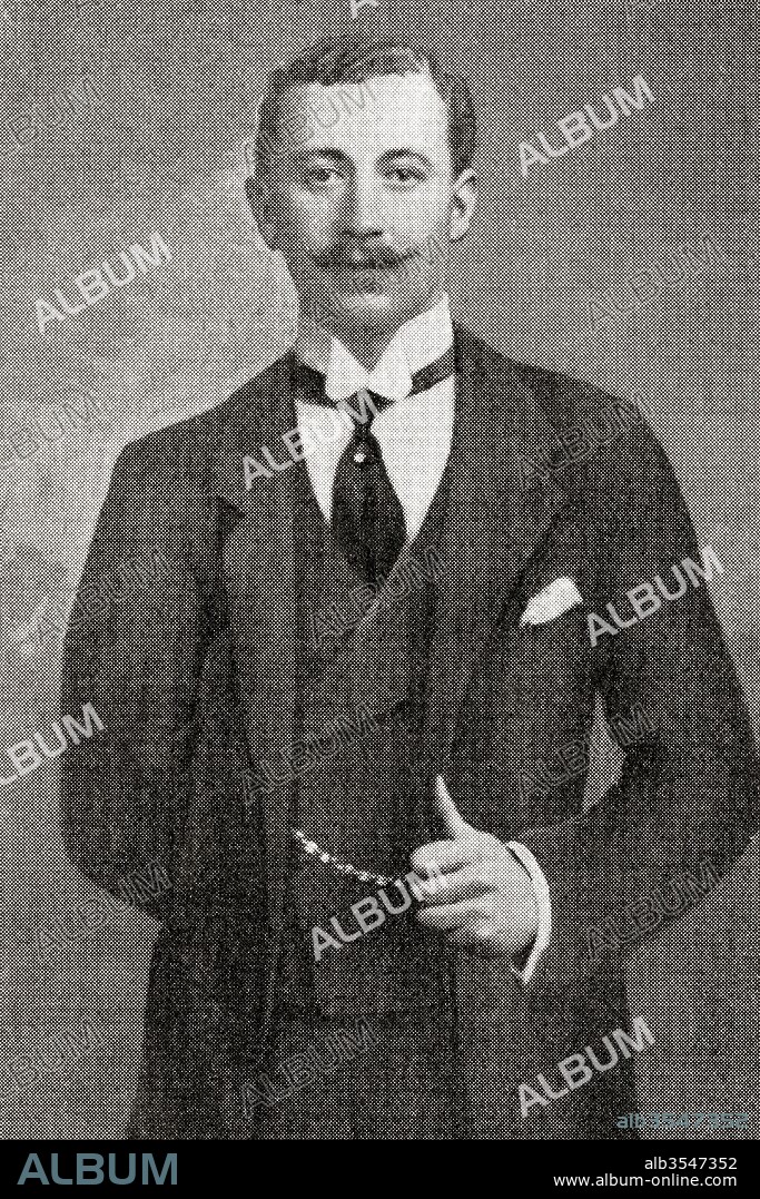 Albert Edward Delaval Astley, 21st Baron Hastings,1882–1956. From the magazine The World and His Wife, published 1907.