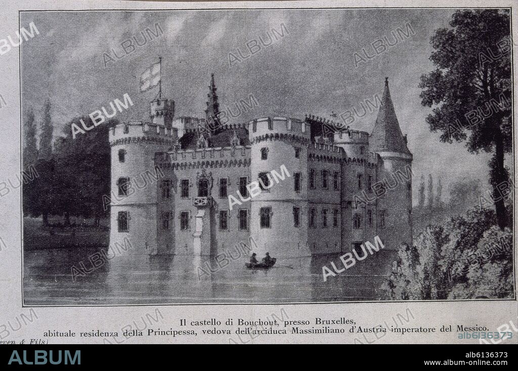 E-CASTILLO DE BOUCHOUT(CERCA DE BRUSELAS)RESIDENCIA DE PRINCESA CARLOTA.