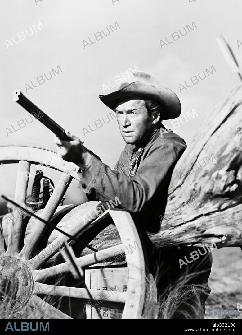 JAMES STEWART en WINCHESTER 73, 1950 (WINCHESTER '73), dirigida por ANTHONY MANN. Copyright UNIVERSAL PICTURES.