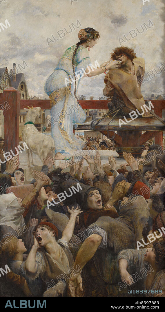 LUC OLIVIER MERSON. Une larme pour une goutte d'eau (Notre-Dame de Paris), 1903.