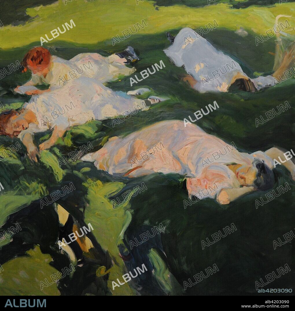 Joaquin Sorolla y Bastida (1863-1923). Spanish painter. The Siesta, 1911. Oil on canvas, 200 x 201 cm. Sorolla Museum. Madrid. Spain.