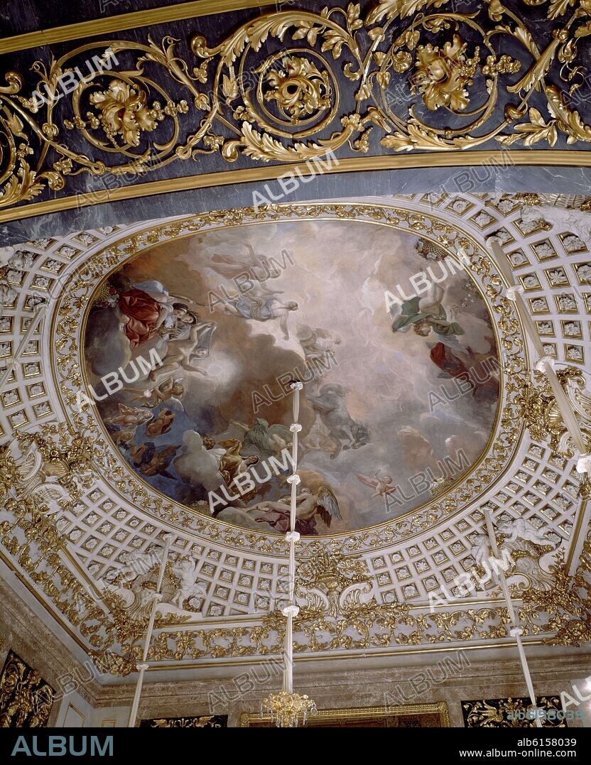 ANTON RAPHAEL MENGS. COMEDOR DE GALA - BOVEDA LATERAL LA AURORA - SIGLO XVIII.