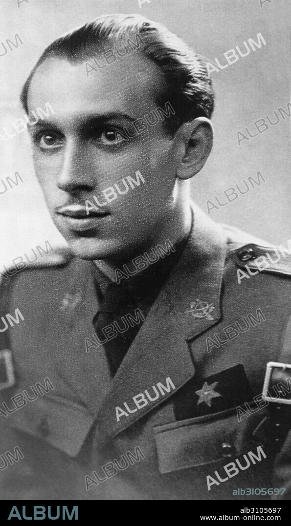 Rafael García Serrano (1917 - 1988) Spanish writer and journalist. Supporting the Falange fascist movement, during the Spanish Civil War.