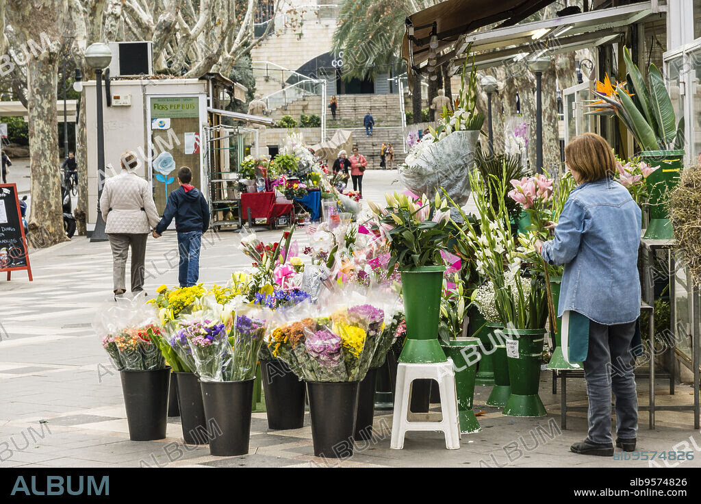 floristerias de la Rambla, Palma de Mallorca , Mallorca, Balearic islands, spain.
