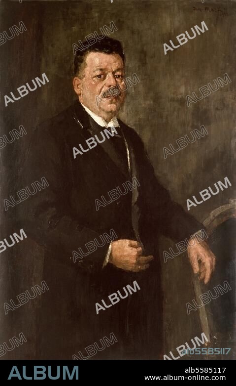 Ebert, Friedrich; politician (SPD). Chancellor of Germany (1918/19), President of Germany (1919-25); Heidelberg. 4.2.1871 - Berlin 28.2.1925. - Portrait. Paint., 1922, by Johann Marx (born 1866). Oil / canv.,120 × 78cm. Heidelberg, loan of the city of Heidelberg to the Reich President Friedrich Ebert Memorial. (Photo Gärtner).