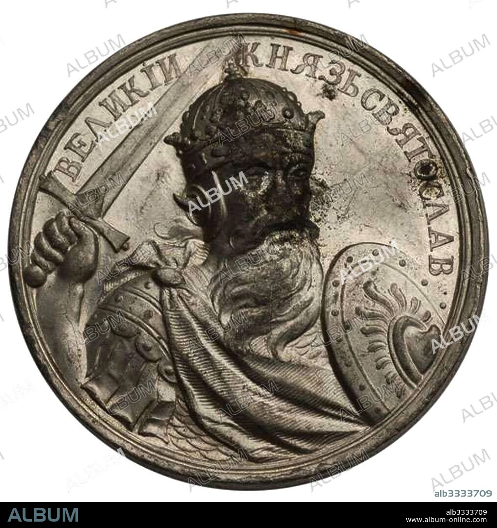 ANONIMO. Grand Prince Sviatoslav I of Kiev (from the Historical Medal Series).