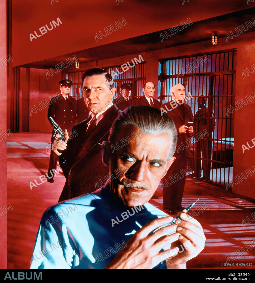 BELA LUGOSI and BORIS KARLOFF in BLACK FRIDAY, 1940, directed by ARTHUR LUBIN. Copyright UNIVERSAL PICTURES.