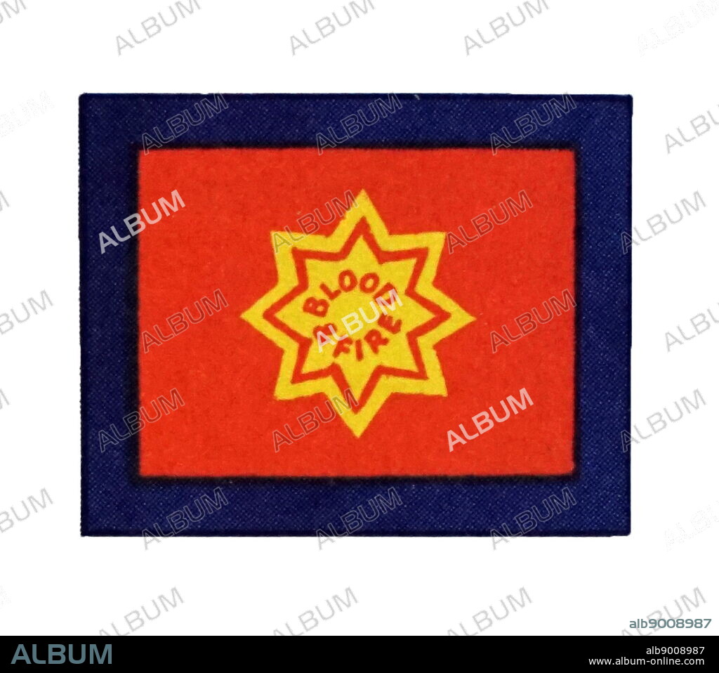 Illustration depicting the Salvation Army flag. Dated 20th Century.