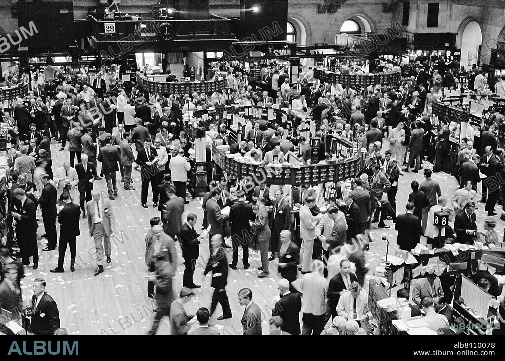 New York Stock Exchange, New York City, New York, USA, Thomas J. O'Halloran, U.S. News & World Report magazine photograph collection, June 1965.