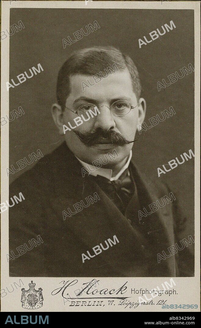 BERLIN PHOTO STUDIO H. NOACK. Portrait of Magnus Hirschfeld (1868-1935).