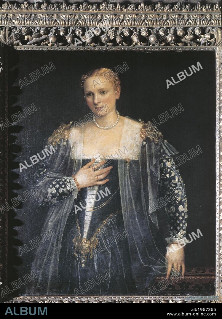 Portrait of a beautiful woman known as La Bella Nani, 1556, by Paolo Caliari known as Veronese (1528-1588), oil on canvas, 119x103 cm.