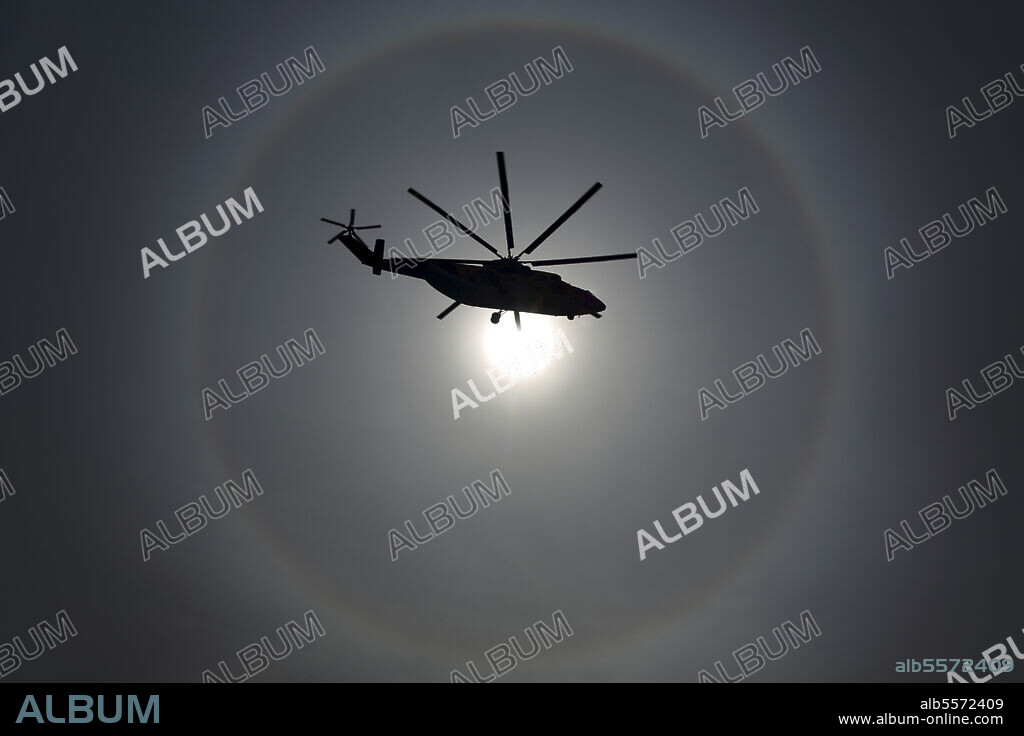 Mil Mi-26 transport helicopter of Russian Air Force, Kubinka, Russia.