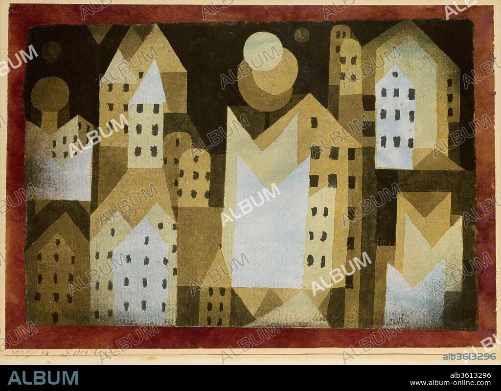 Cold City. Artist: Paul Klee (German (born Switzerland), Münchenbuchsee 1879-1940 Muralto-Locarno). Dimensions: 10 5/8 × 14 3/8 in. (27 × 36.5 cm). Date: 1921.