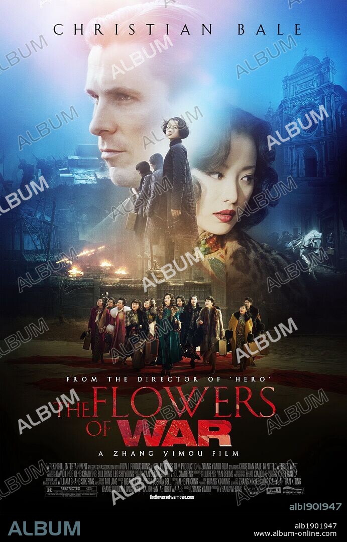 Poster of THE FLOWERS OF WAR, 2011 (JIN LING SHI SAN CHAI), directed by YIMOU ZHANG. Copyright BEIJING NEW PICTURE FILM CO.