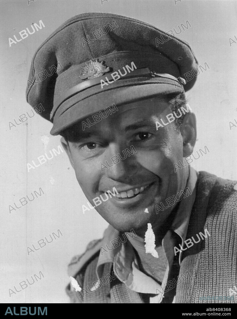 Sydney radio actor Charles Tingwell, who recently returned from Hollywood, is shown here in the role he plays in the fox film, Desert Rats. Fellow Australians Chips Raffery and Michael Pate are also in the film. February 16, 1953.